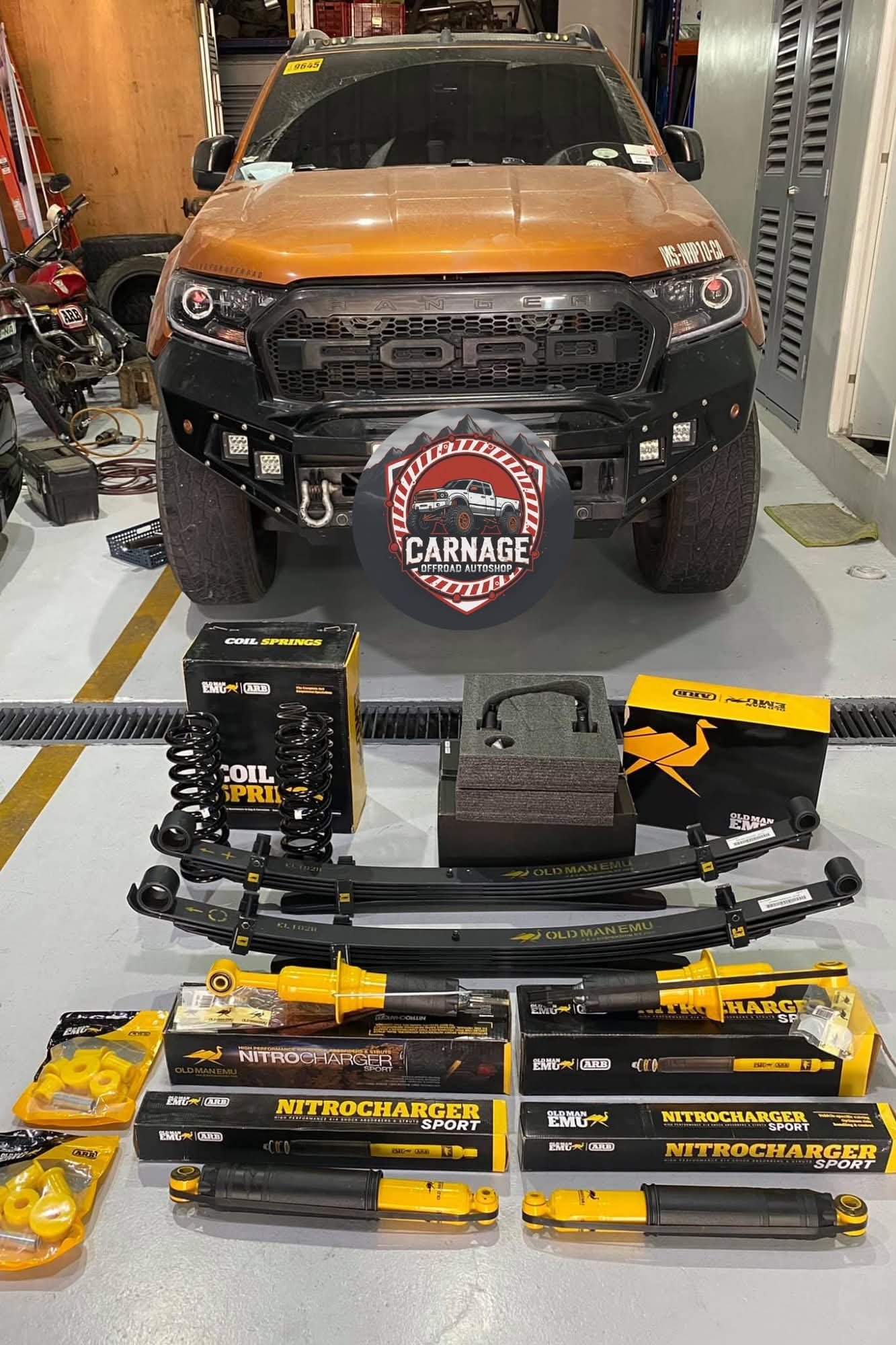 Ford Ranger build with ARB OME Nitrocharger Sport suspension kit