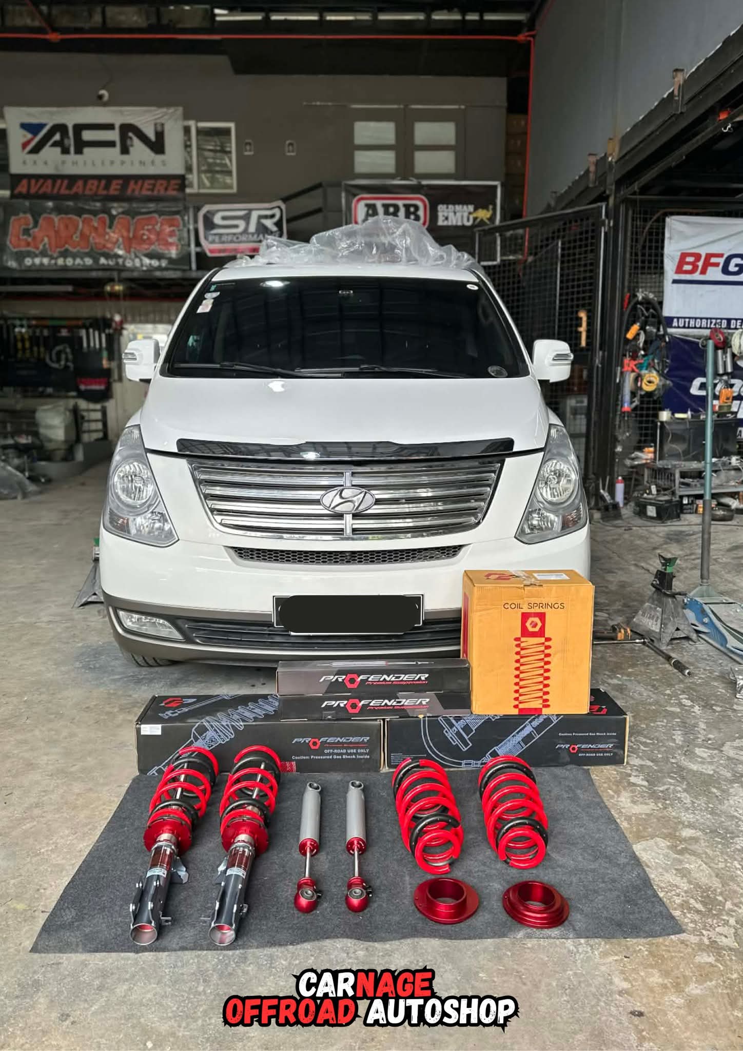 Profender Fitz suspension kit · Hyundai Starex 2015 build